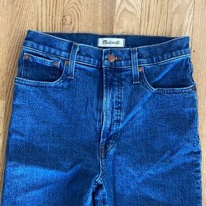 Madewell “perfect vintage straight crop Jean” Edendale wash
